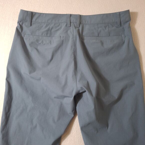 Rhone Commuter Slim Pants Men's 34x33 Dark Teal Performance Stretch Dress Work - Picture 13 of 13